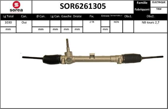 Sera SOR6261305 - Stūres mehānisms ps1.lv