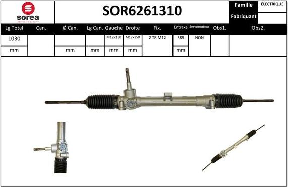 Sera SOR6261310 - Stūres mehānisms ps1.lv