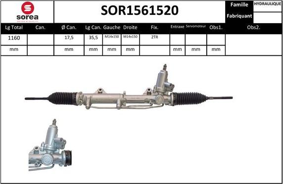 Sera SOR1561520 - Stūres mehānisms ps1.lv