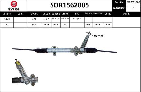 Sera SOR1562005 - Stūres mehānisms ps1.lv