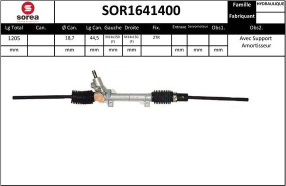 Sera SOR1641400 - Stūres mehānisms ps1.lv