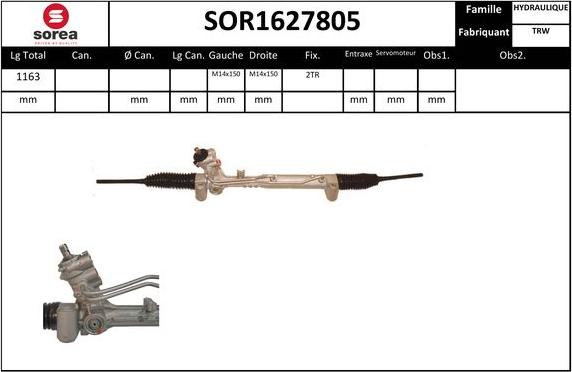 Sera SOR1627805 - Stūres mehānisms ps1.lv