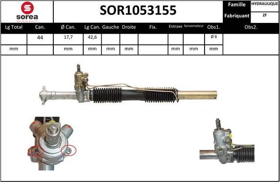 Sera SOR1053155 - Stūres mehānisms ps1.lv