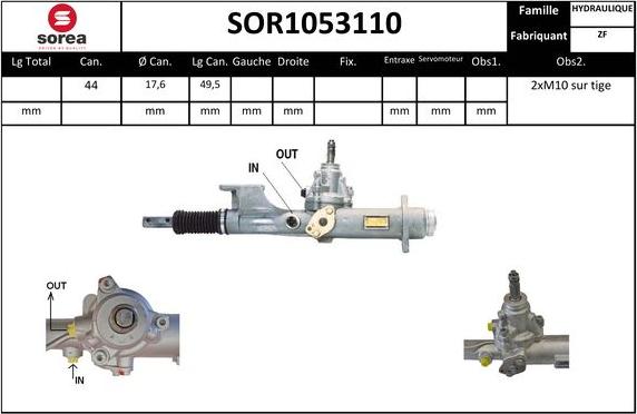 Sera SOR1053110 - Stūres mehānisms ps1.lv