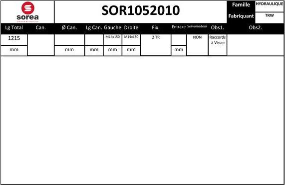 Sera SOR1052010 - Stūres mehānisms ps1.lv
