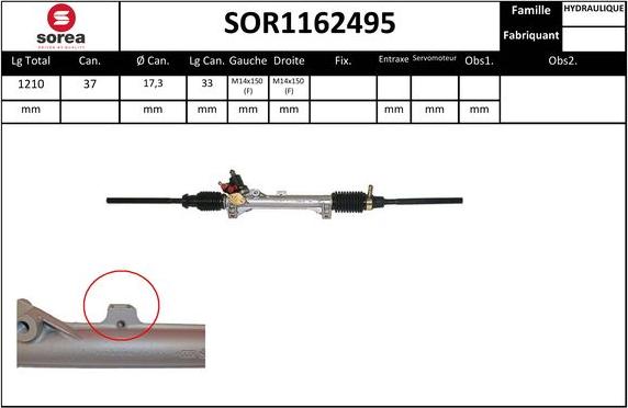 Sera SOR1162495 - Stūres mehānisms ps1.lv