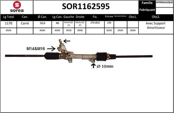 Sera SOR1162595 - Stūres mehānisms ps1.lv