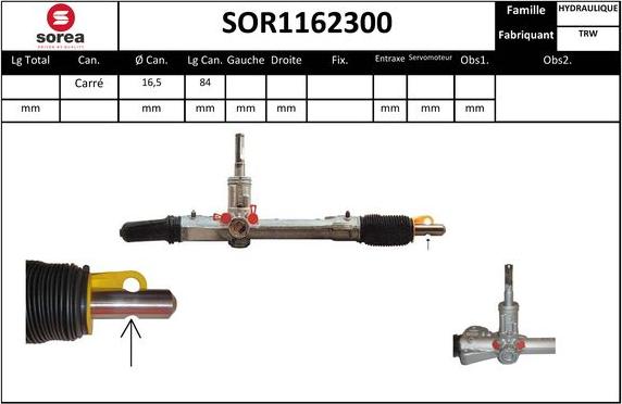 Sera SOR1162300 - Stūres mehānisms ps1.lv