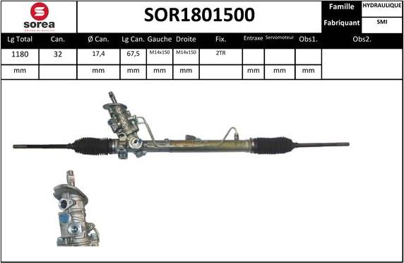 Sera SOR1801500 - Stūres mehānisms ps1.lv