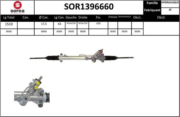 Sera SOR1396660 - Stūres mehānisms ps1.lv