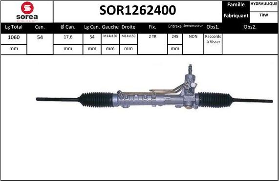 Sera SOR1262400 - Stūres mehānisms ps1.lv