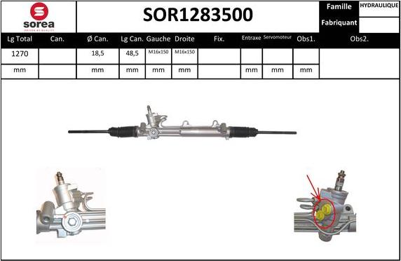 Sera SOR1283500 - Stūres mehānisms ps1.lv