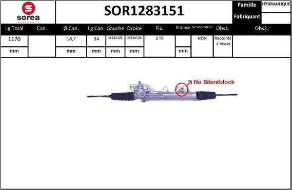 Sera SOR1283151 - Stūres mehānisms ps1.lv