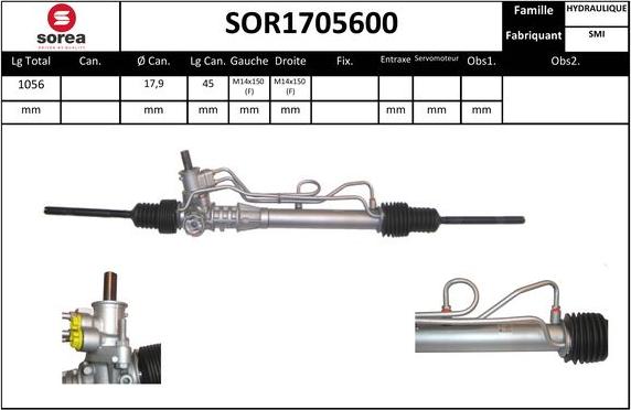 Sera SOR1705600 - Stūres mehānisms ps1.lv