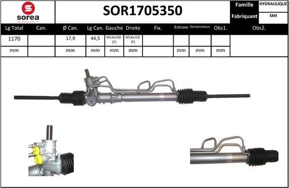 Sera SOR1705350 - Stūres mehānisms ps1.lv