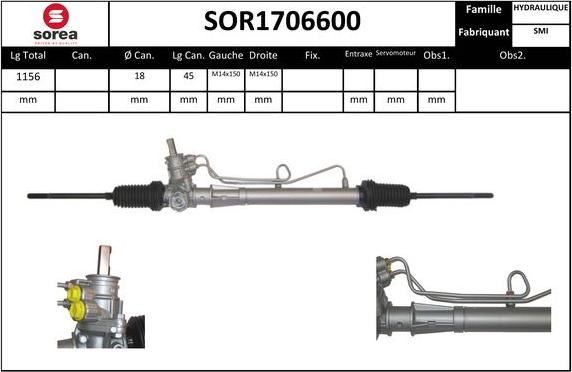 Sera SOR1706600 - Stūres mehānisms ps1.lv