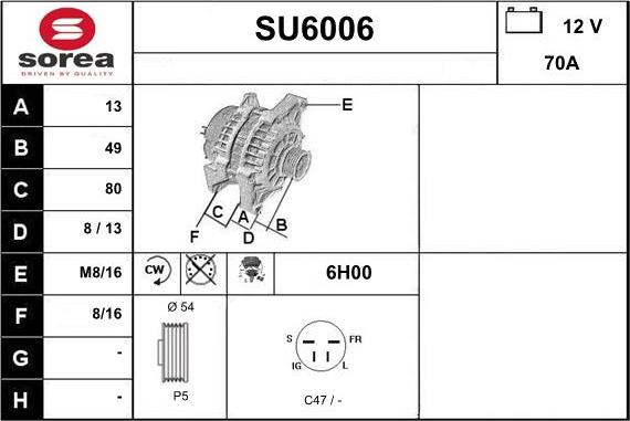 Sera SU6006 - Ģenerators ps1.lv