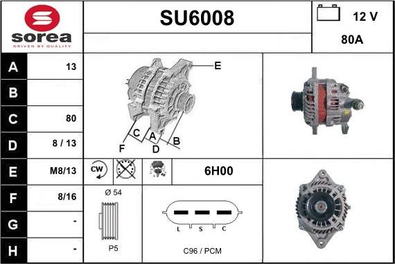 Sera SU6008 - Ģenerators ps1.lv