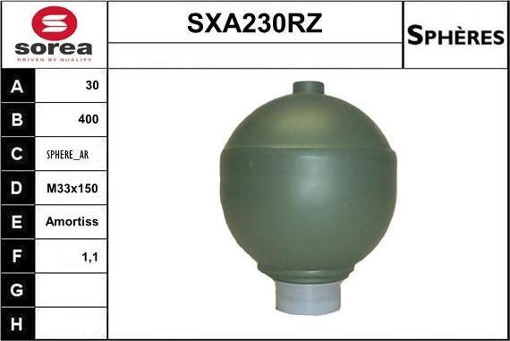 Sera SXA230RZ - Hidroakumulators, Piekare / Amortizācija ps1.lv