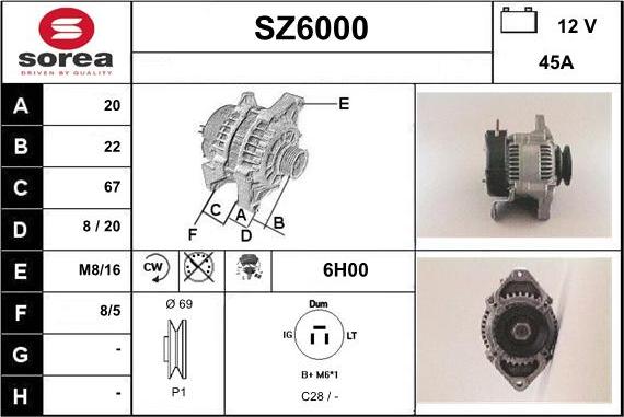 Sera SZ6000 - Ģenerators ps1.lv