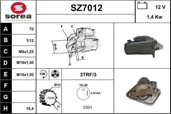 Sera SZ7012 - Starteris ps1.lv