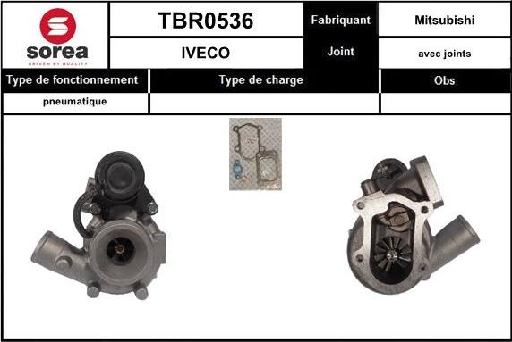 Sera TBR0536 - Kompresors, Turbopūte ps1.lv