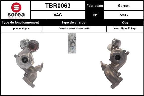 Sera TBR0063 - Kompresors, Turbopūte ps1.lv