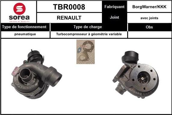 Sera TBR0008 - Kompresors, Turbopūte ps1.lv