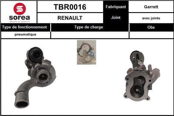 Sera TBR0016 - Kompresors, Turbopūte ps1.lv