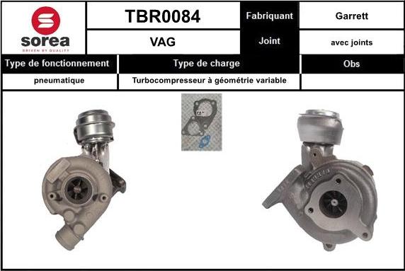 Sera TBR0084 - Kompresors, Turbopūte ps1.lv