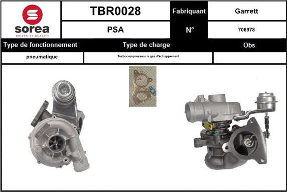 Sera TBR0028 - Kompresors, Turbopūte ps1.lv