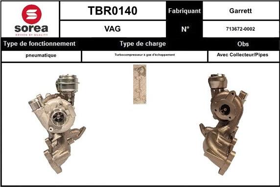 Sera TBR0140 - Kompresors, Turbopūte ps1.lv