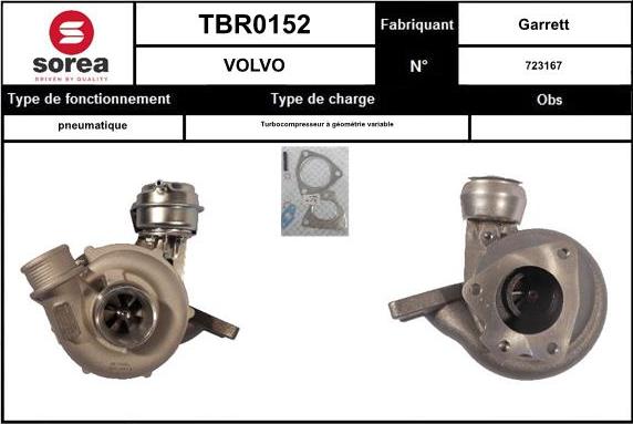 Sera TBR0152 - Kompresors, Turbopūte ps1.lv