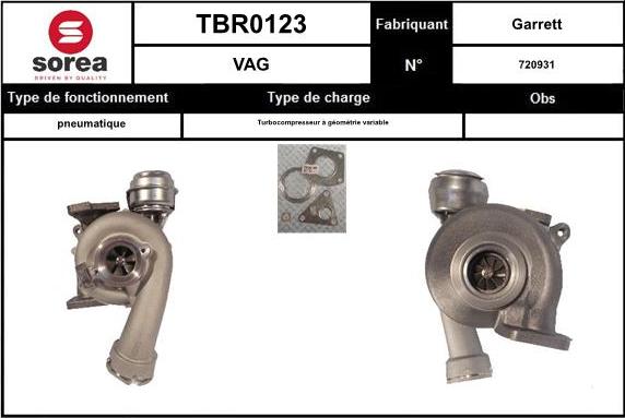 Sera TBR0123 - Kompresors, Turbopūte ps1.lv