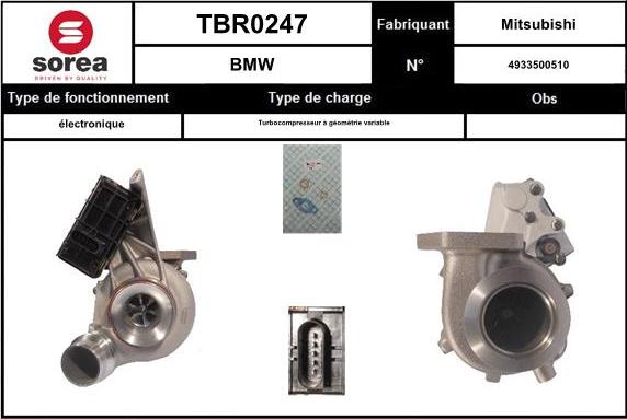 Sera TBR0247 - Kompresors, Turbopūte ps1.lv