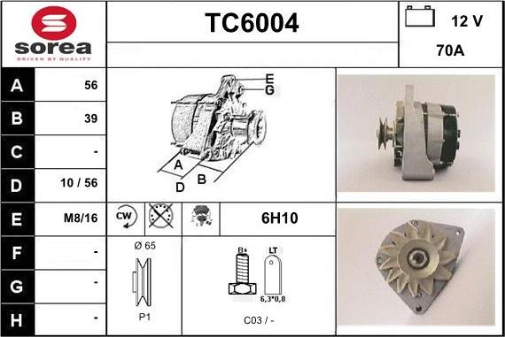 Sera TC6004 - Ģenerators ps1.lv