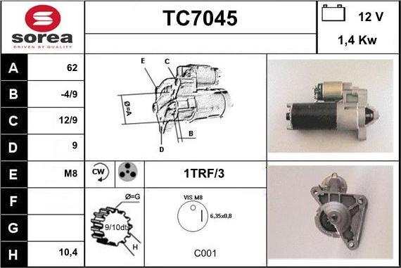 Sera TC7045 - Starteris ps1.lv