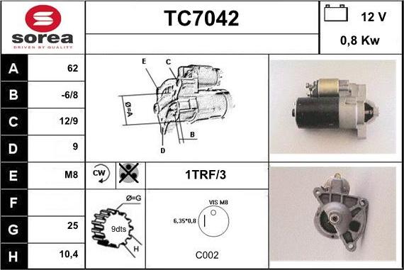 Sera TC7042 - Starteris ps1.lv