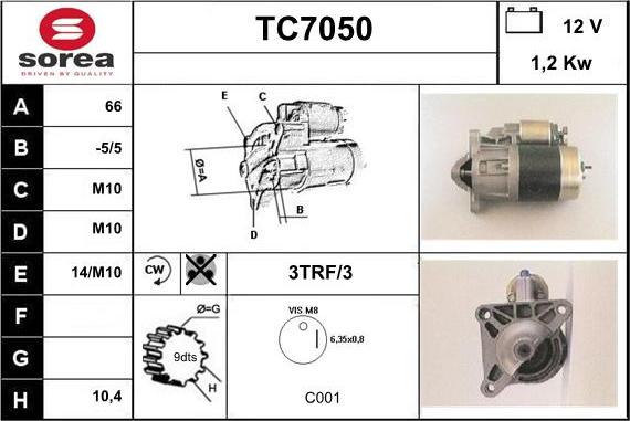 Sera TC7050 - Starteris ps1.lv