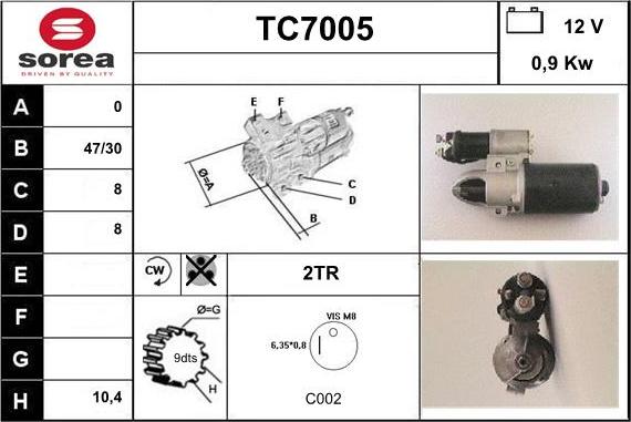 Sera TC7005 - Starteris ps1.lv