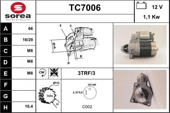 Sera TC7006 - Starteris ps1.lv