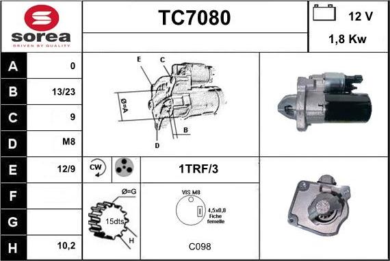 Sera TC7080 - Starteris ps1.lv