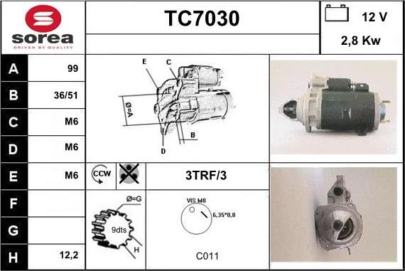 Sera TC7030 - Starteris ps1.lv