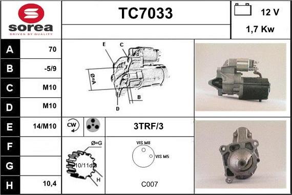 Sera TC7033 - Starteris ps1.lv