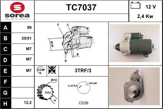 Sera TC7037 - Starteris ps1.lv