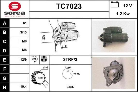 Sera TC7023 - Starteris ps1.lv