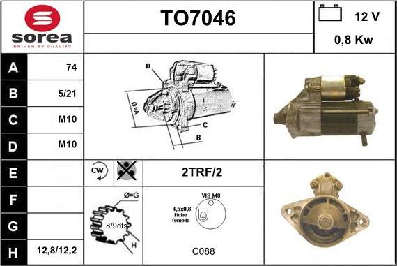 Sera TO7046 - Starteris ps1.lv