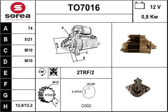 Sera TO7016 - Starteris ps1.lv