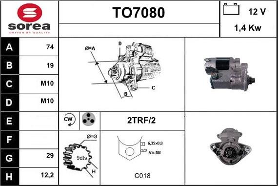 Sera TO7080 - Starteris ps1.lv