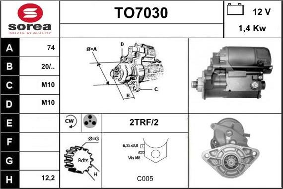 Sera TO7030 - Starteris ps1.lv